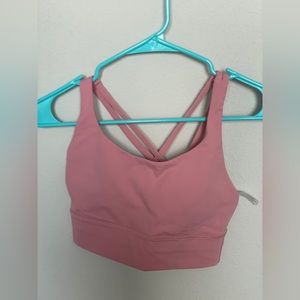 LULULEMON energy bra longline dusty pink